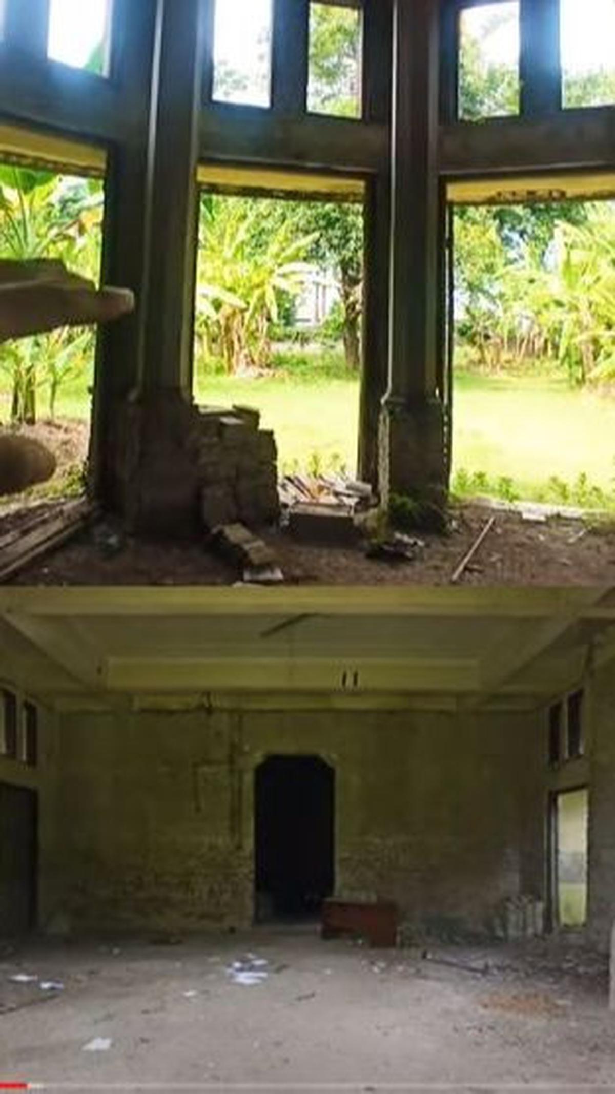 "Di bagian dindingnya, ini sudah lepas-lepas gitu semen dan catnya," ujarnya.