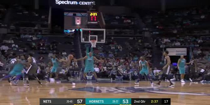 VIDEO : Cuplikan Pertandingan NBA, Nets 125 vs Hornets 111