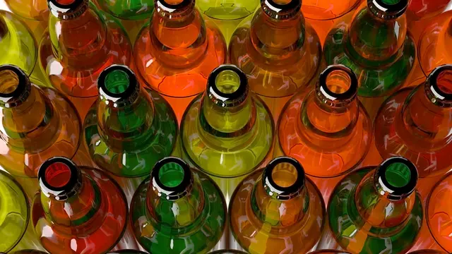 Ilustrasi botol kaca bekas