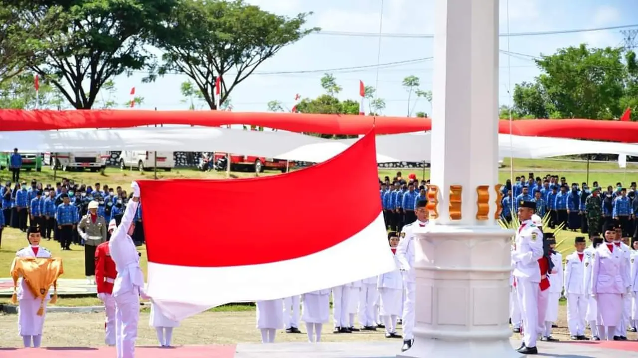 Upacara HUT ke-78 RI di Kantor Bupati Sinjai (Dok: Pemkab Sinjai)