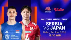 VNL 2026 - Serbia vs Japan: Arena d’Orleans Menjadi Ajang Pembuktian Dua Tim Besar! Live di Vidio