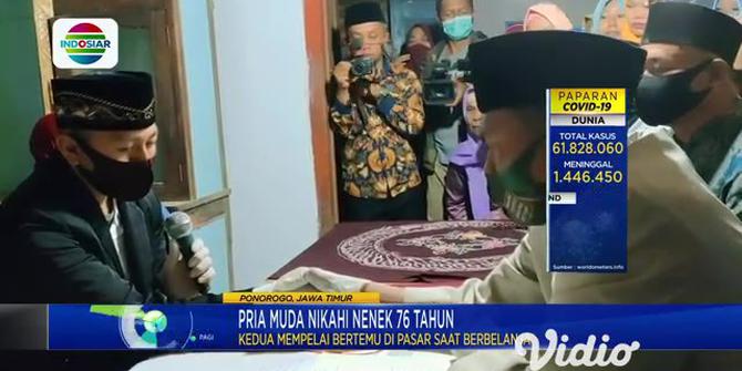 VIDEO: Beda Usia 47 Tahun, Seorang Pemuda Nikahi Nenek di Ponorogo