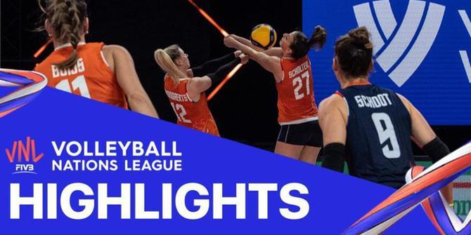 VIDEO: Highlights Volleyball Nations League, Tim Voli Putri Belanda Menang Tipis Atas Italia 3-2