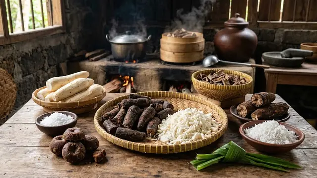 Resep Gatot Singkong Tradisional Tanpa Pewarna/AI Generated