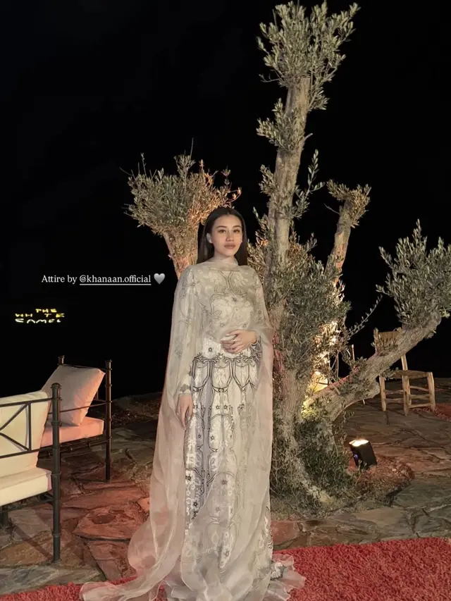 Aaliyah Massaid saat After Party Pernikahan Sahabat di Maroko. [@aaliyah.massaid]