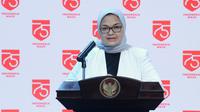 Kepala BPOM Penny K Lukito menjelaskan pihaknya telah membuat roadmap tahapan pengembangan vaksin COVID-19 dari praklinik hingga vaksin dibuat saat konferensi pers di Istana Kepresidenan Jakarta, Selasa (2/9/2020). (Dok Biro Sekretariat Presiden)