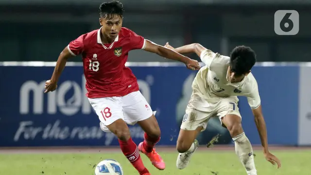 FOTO: Timnas Indonesia U-19 Bermain Imbang Lawan Thailand U-19