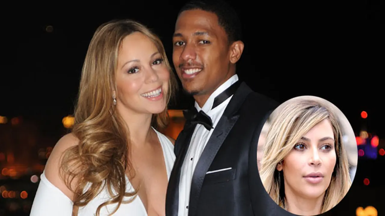 Kim Kardashian -Nick Cannon dan Mariah Carey