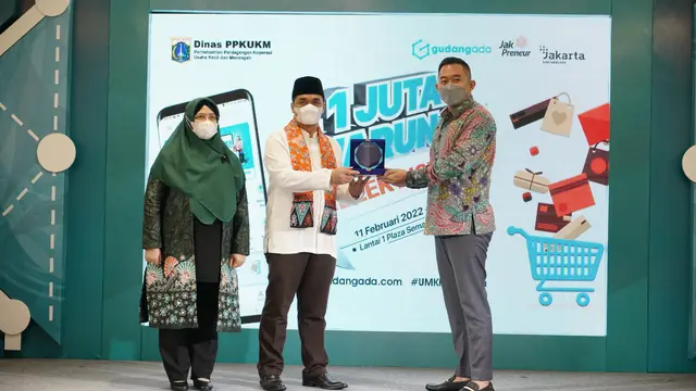 Peluncuran Program 1 Juta Warung Melek Digital bersama Pemprov DKI Jakarta.