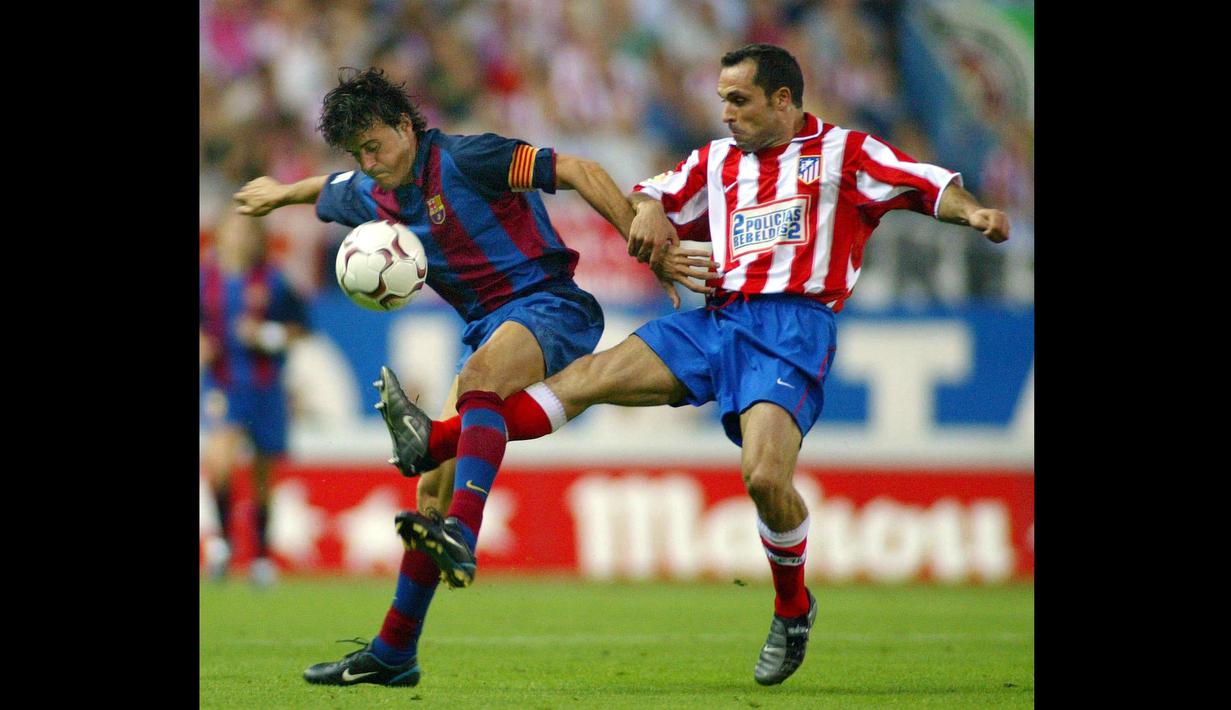 Sergi meninggalkan Barcelona pada musim panas 2002. Ia kemudian pindah ke Atletico Madrid. Setelah tiga musim membela Atletico, Sergi Barjuan gantung sepatu pada akhir musim 2004-2005. (AFP/Javier Soriano)