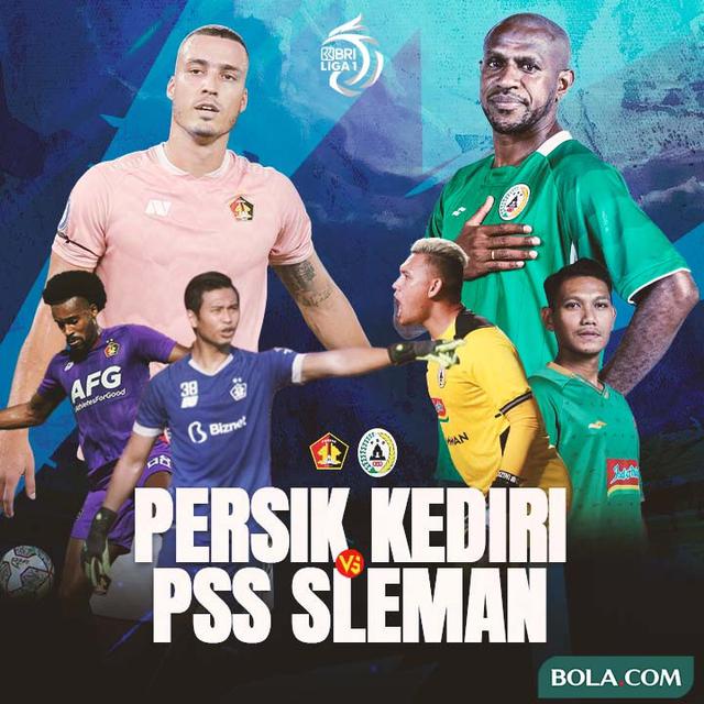 Liga 1 - Duel Antarlini - Persik Kediri Vs PSS Sleman