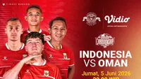 Live Streaming Indonesia vs Oman: Garuda Championship Series 2026 di Vidio. (doc. vidio)