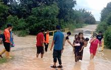 Akses Jalan Desa Gemawang Muara Enim Lumpuh Total Akibat Banjir