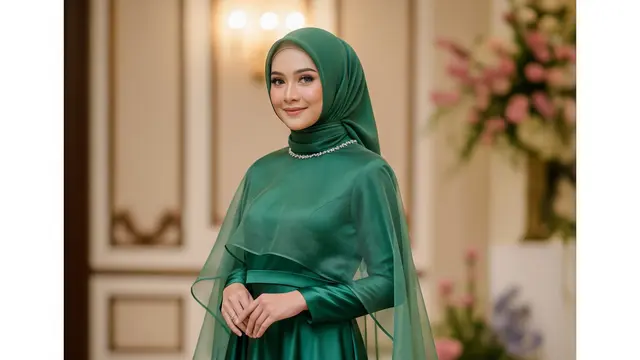 Gamis Satin Premium Tampil Mewah di Acara Spesial