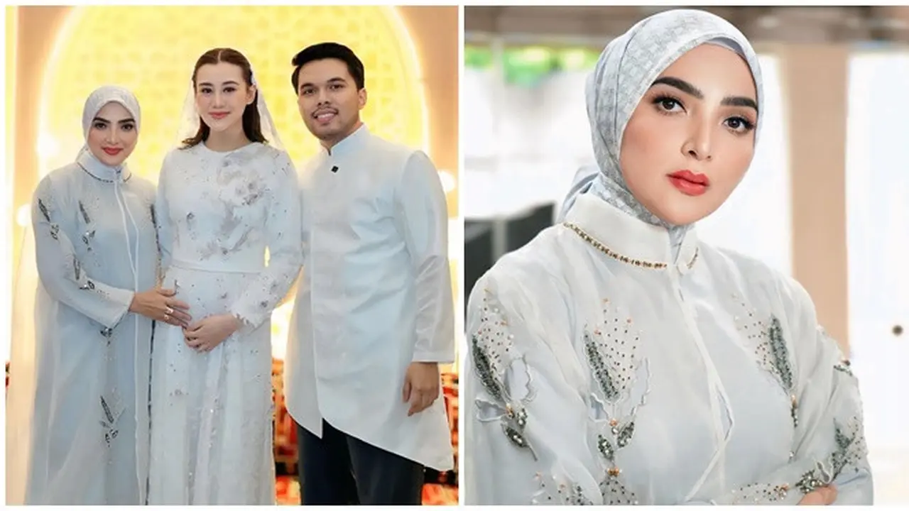 6 Potret Penampilan Ashanty di 4 Bulanan Aaliyah,