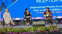 Perempuan pengusaha Indonesia yang tergabung dalam G20 EMPOWER, mewakili Indonesia di G20 EMPOWER Inception Meeting di Taj Convention Hotel, Agra, Uttar Pradesh, India.
