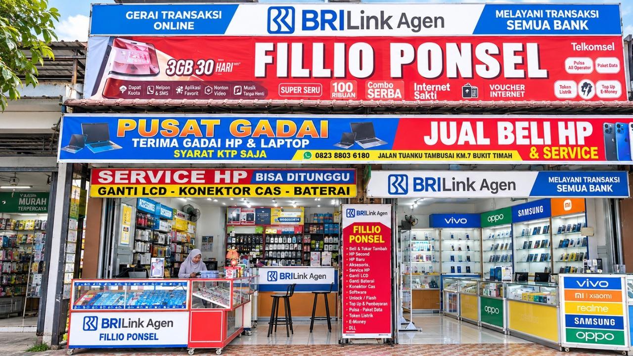 Hadirkan 4 Outlet, BRILink Agen Fillio Permudah Transaksi Pedagang hingga Lansia di Dumai