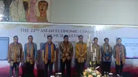 Menteri Koordinator Bidang Perekonomian Airlangga Hartarto hadir menyambut para Menteri Dewan Masyarakat Ekonomi ASEAN (MEA) dalam acara Welcoming Dinner ASEAN Economic Community Council (AECC) ke-22.
