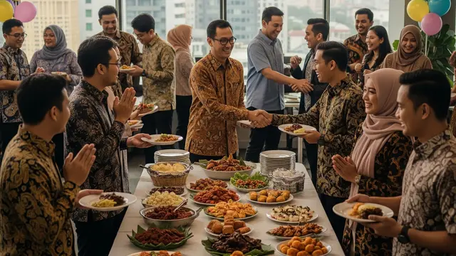 Permainan Seru Saat Halalbihalal di Kantor