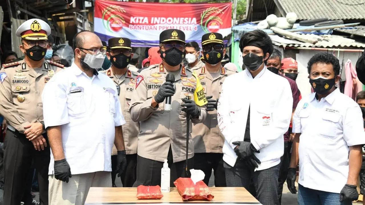 Kepala Korps Lalu Lintas (Kakorlantas) Polri, Irjen Istiono Beri Bantuan Covid-19.