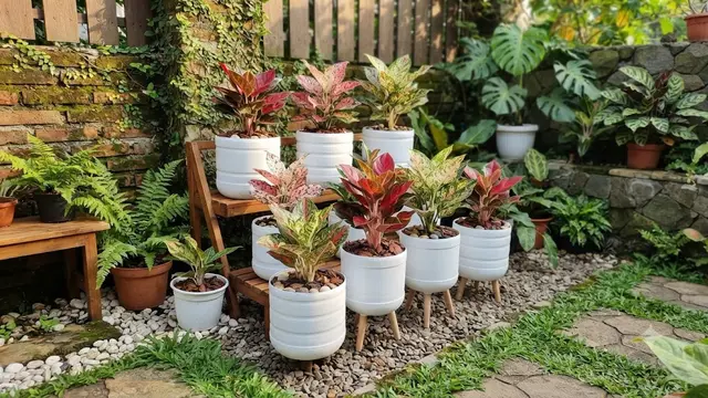 Inspirasi Pot Aglonema dari Galon Bekas