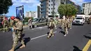 Israel mengklaim tengah berperang melawan sekutu Hamas, Hizbullah, di Lebanon. (JOSEPH EID/AFP)