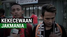 Berita video komentar ungkapan kekecewaan dari beberapa Jakmania setelah Persija Jakarta gagal menang saat menghadapi Mitra Kukar dalam lanjutan Liga 1 di Stadion Patriot, Bekasi, Minggu (14/5/2017). Persija yang sudah unggul pada menit ke-37 tidak d...