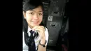 Wanita Indonesia lainnya, Allendia Traviana seorang pilot di Batavia Air dengan pesawat Boeing 737 series untuk rute domestik (Istimewa)