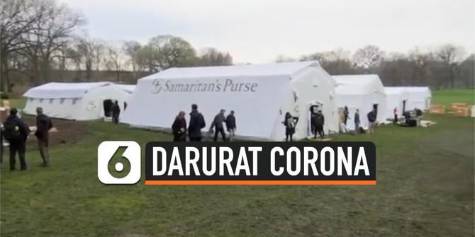 VIDEO: Rumah Sakit Darurat Corona Berdiri di Central Park New York