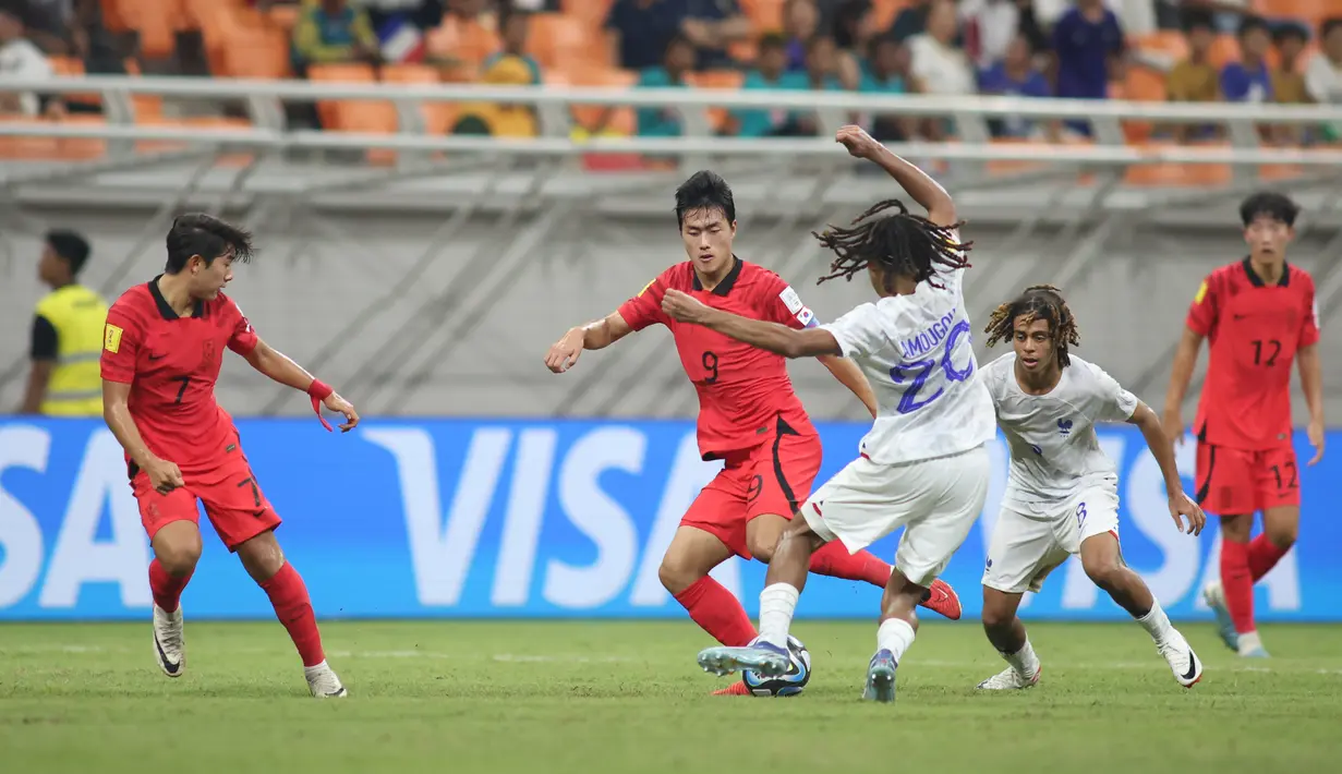 Sementara, Korea Selatan harus menang atas Burkina Faso jika ingin lolos ke babak 16 Besar. (Doc. LOC WCU17/BRY)