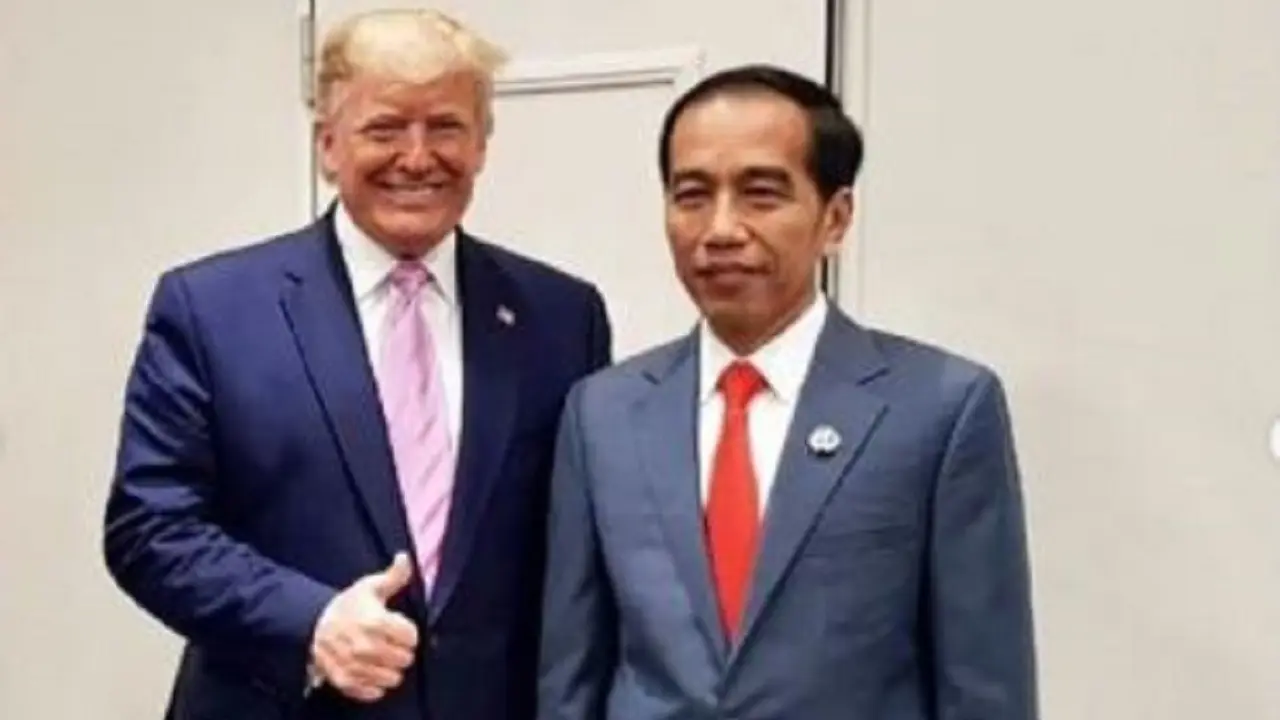 Presiden Jokowi dan Presiden Donald Trump