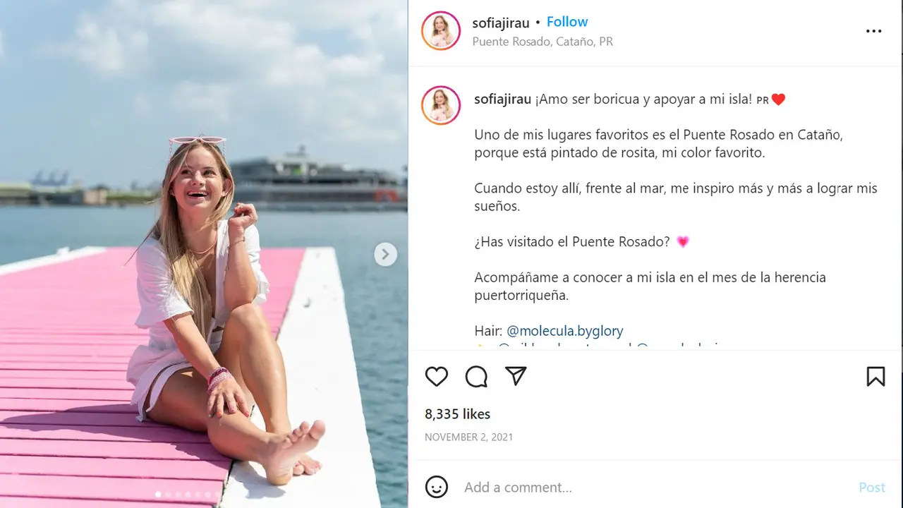 Sofia Jirau, Model Victoria Secret Pertama dengan Down Syndrome