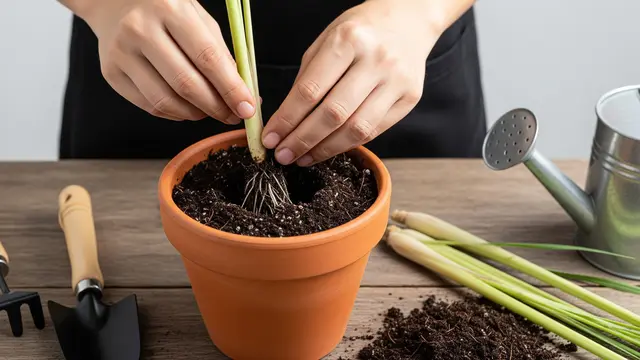 Menanam Serai di Pot