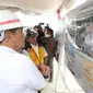 Menteri Koordinator Bidang Kemaritiman dan Investasi (Menko Marves) Luhut B. Pandjaitan mengunjungi lokasi penyelenggaran F1 Power Boat (F1H2O) di Silangit, Sumatera Utara (Sumut). (Dok Kemenko Marves)