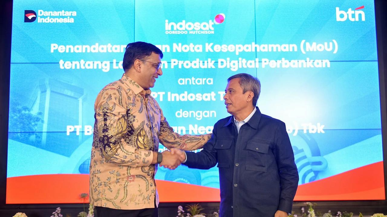 Percepat Inklusi Keuangan, BTN dan Indosat Resmi Kolaborasi Layanan Keuangan Digital
