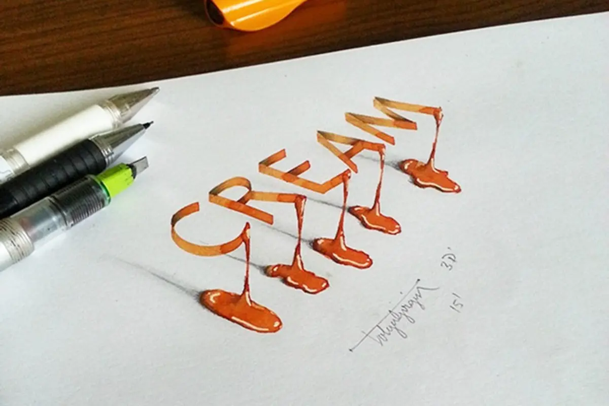 Bermain Perspektif, 10 Tipografi 3D Ini Bikin Kamu Ketipu!