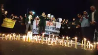Aksi solidaritas mahasiswa USU desak polisi ungkap misteri kematian Mahira Dinabila