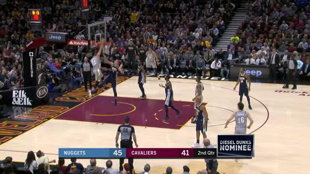 Berita video game recap NBA 2017-2018 antara Denver Nuggets melawan Cleveland Cavaliers dengan skor 126-117.