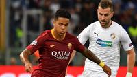 Justin Kluivert saat tampil di AS Roma (Andreas SOLARO / AFP)