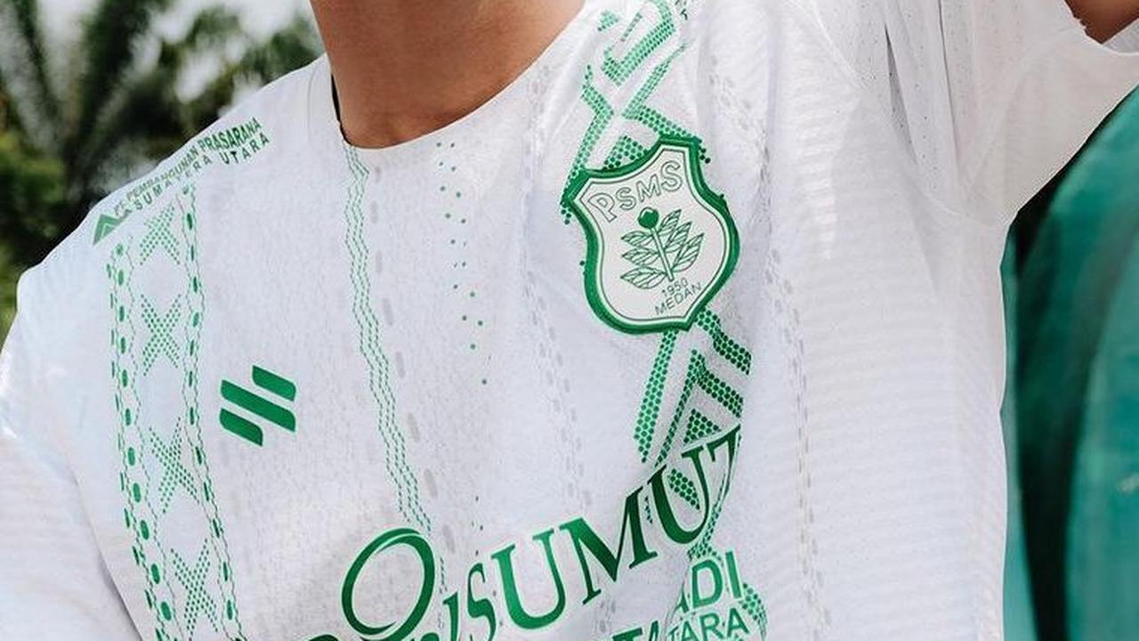 Begini penampilan Jersey baru PSMS Medan yang berwarna putih.&nbsp;