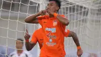 Penyerang Borneo FC, Lerby Eliandry, menjadi salah satu pencetak gol terbanyak sementara Liga 1 2018 dengan raihan dua gol. (Instagram/@borneofc.id)