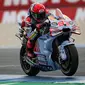 Aksi Marc Marquez bersama Ducati Desmosedici GP23 di ajang MotoGP Belanda 2024.