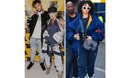 Agnez Mo diduga tak hanya mengikuti jejak Rihanna sebagai influencer mode, tapi juga sebagai kekasih Chris Brown (instagram/agnezmo dan __badgalriri)