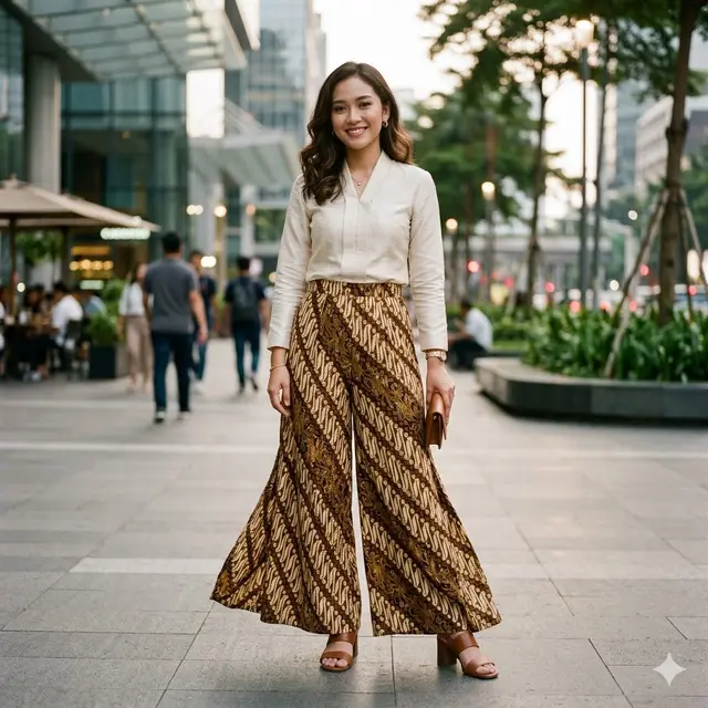 Model Celana Panjang Batik Wanita