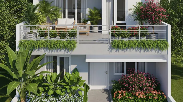 Rumah dengan Rooftop Garden