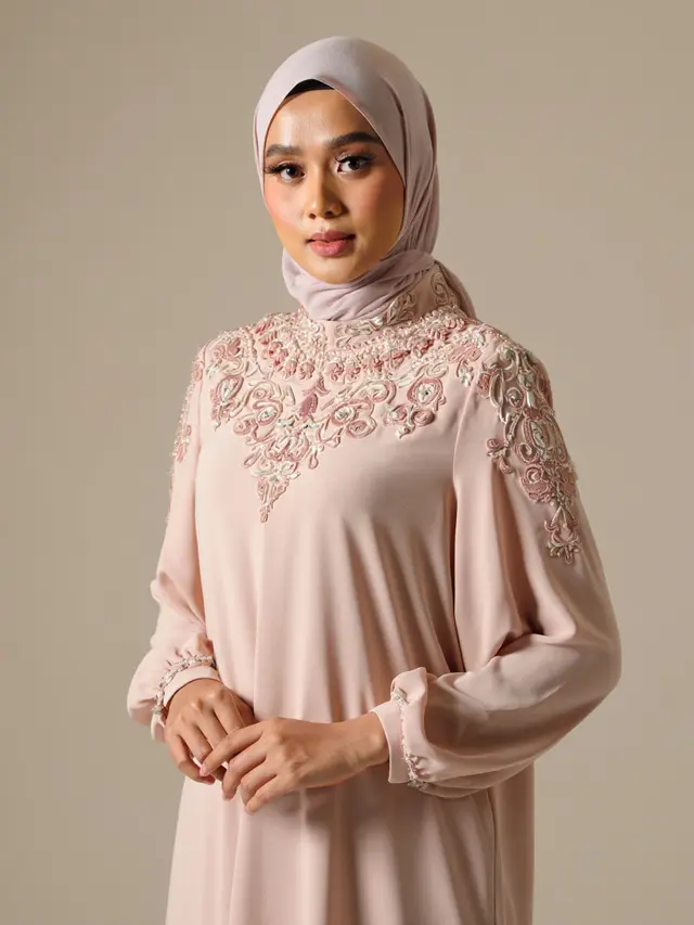 Model Gamis Orang Gemuk Perut Buncit