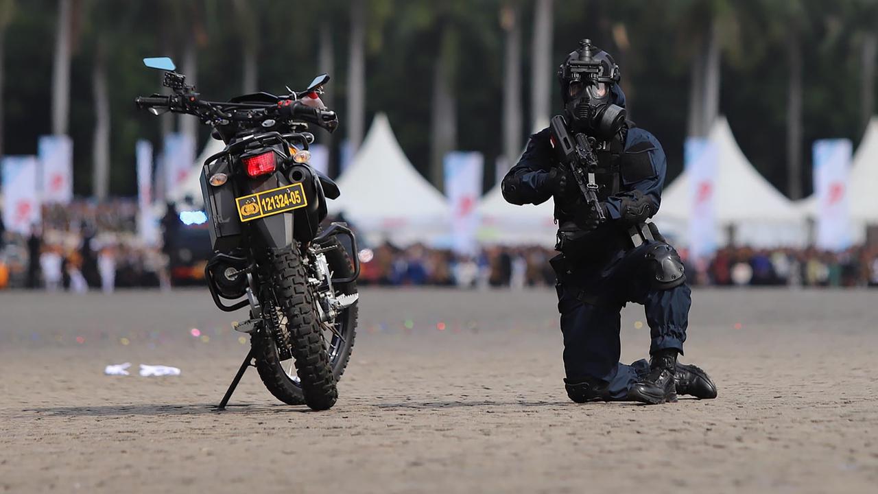FOTO: HUT ke-79 Bhayangkara, Presiden Prabowo Serukan Polri Lebih Dekat ke Rakyat, Polri Pamer Teknologi Masa Depan