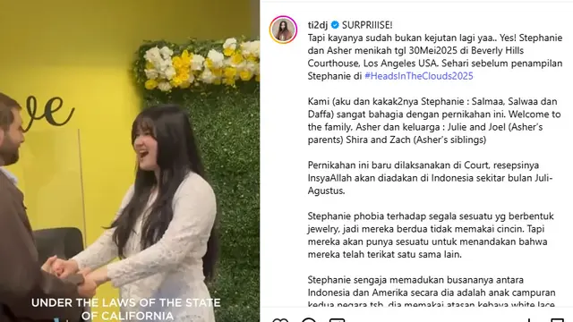 Serba-Serbi Pernikahan Stephanie Poetri