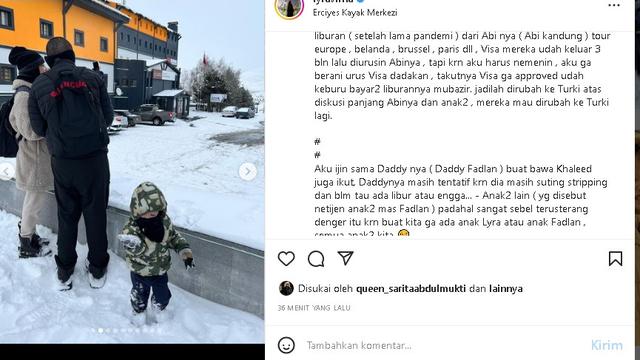Lyra Virna dan keluarga liburan akhir tahun di Turki (Foto: instagram lyravirna)