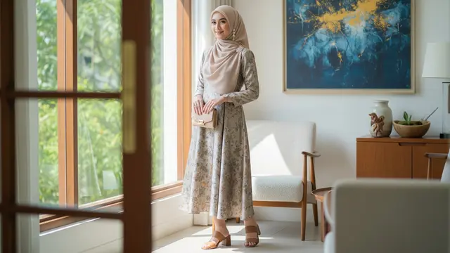 Ilustrasi Inspirasi Dress Hari Raya/Gemini AI
